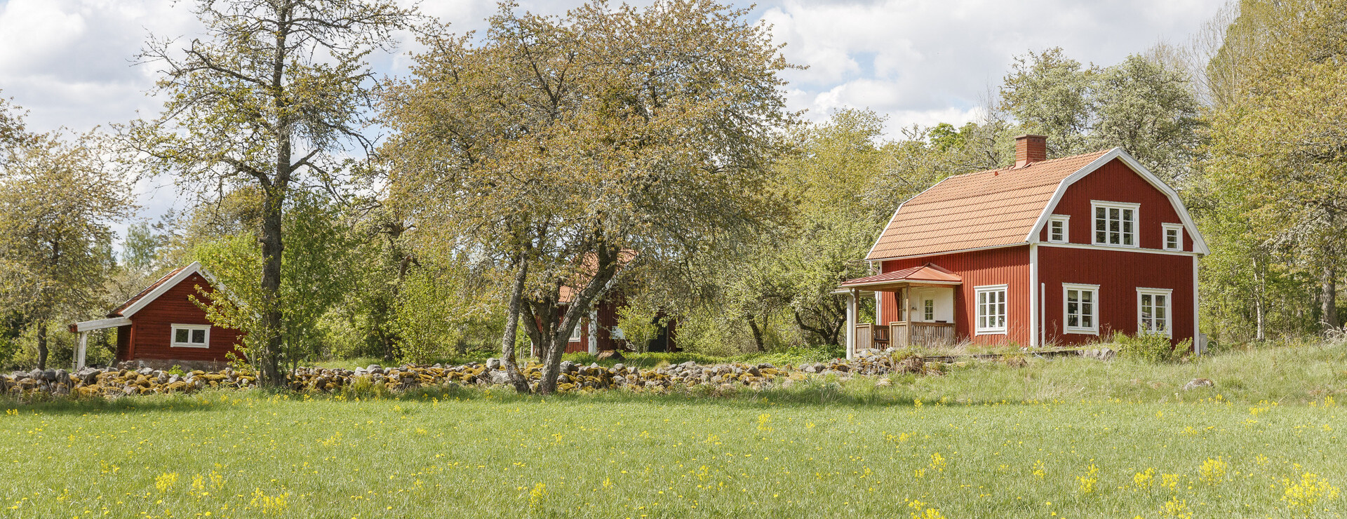 Knivlösa - Lantlig gård med skog